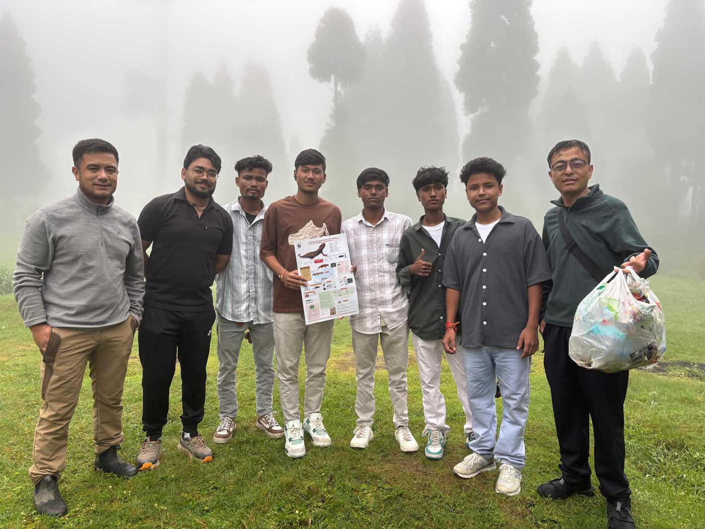 World salamander day community youth at majhidura tourist awareness and cleaning barkha subba
